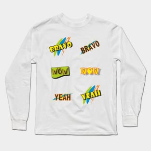 Sticker 1 Long Sleeve T-Shirt